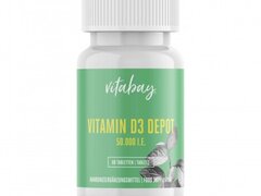 Vitabay Vitamina D3 - 50.000 UI - 60 Tablete vegane